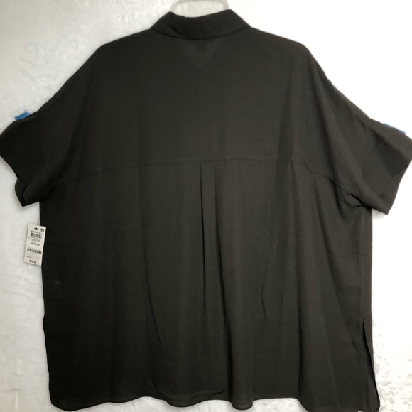 Alfani Pleated Back Tunic Urban Olive M - New With Tags - Picture 2 of 10